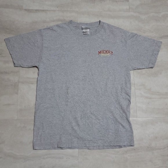 Disney Other - Walt Disney World National Pastime Baseball Mickey Mouse Grapihc Gray T-Shirt M